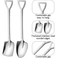 thumbnail image 3 of 8 Shovel Shape Spoon, Stainless Steel Silver Coffee Spoon, Long Spoons Of Dessert Spoons Gift, 3 of 5
