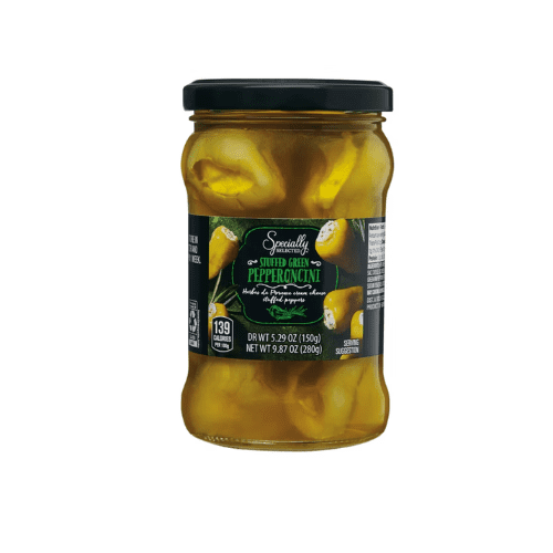 Specially Selected  Stuffed with Garlic Cream Cheese Honey Peppers Picante Peppers Pepperoncini ,Variety 3 Pack