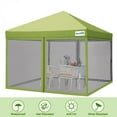 thumbnail image 6 of Quictent 10x10 Pop up Canopy Tent with Netting Screen House Tent Instant Gazebo with Mesh Screen Walls Waterproof, Roller Bag Included (Green), 6 of 11