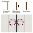 thumbnail image 4 of 4 Pcs Cherry Blossom Knobs for Kitchen Cabinet Cupboard Dresser Bookcase Drawer Pulls Handles Round Home Decor, 4 of 5