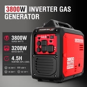 PowerSmart 3800-Watt Portable Inverter Generator, Super Quiet 59dB Gas Powered Engine (143cc)