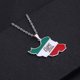 thumbnail image 1 of Iran Map Flag Pendant Necklace Jewellery Card Geometric Hip Hop Couple Necklace Unisex Sweater Chain For Women Men Gift, 1 of 2