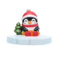 thumbnail image 1 of Figura de pingüino, escultura de resina, artesanía, estatua de pingüino en miniatura para jardín, estanque Regalo de apertura, 1 of 9