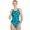 Blue/Green, variant on Sporti Fractalicious One Piece Swimsuit, High Cut, Unpadded, Athletic (Women’s)