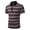 Khaki, variant on Mens Short Sleeve Polo Shirts Summer Casual Striped Graphic Tees Pullover Performance Collared Moisture Wicking Slim Fit Tops