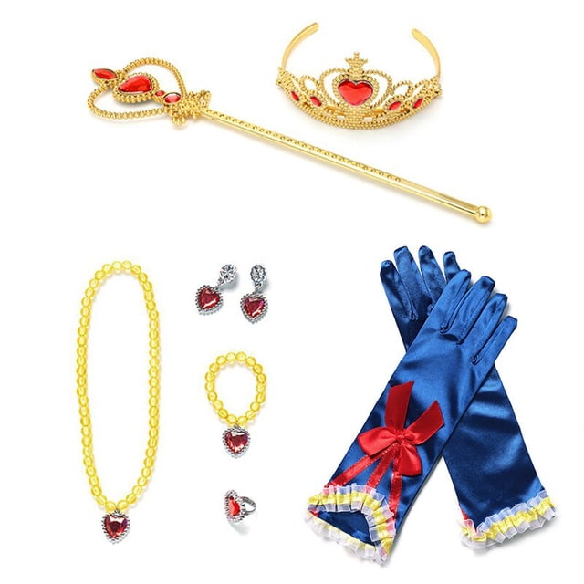 Vestido de princesa Blancanieves de Disney para niña, disfraz con capa, vestido de baile de encaje para Halloween, vestido de fiesta de cumpleaños para niños de 2 a 12 años