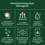 iRobot Roomba Max 705 Combo Robot Vacuum & Mop +AutoWash Dock،ممسحة دوارة ذاتية التنظيف،فرشاتين، تفريغ ذاتي،غسيل حراري وتجفيف،ليدار، يتجنب العوائق، موديل X185020