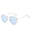 Blue, variant on Trend Sunglasses Metal Frame HD Lenses Reflective Design Universal Fit Eye Protection Outdoors Shades Everyday