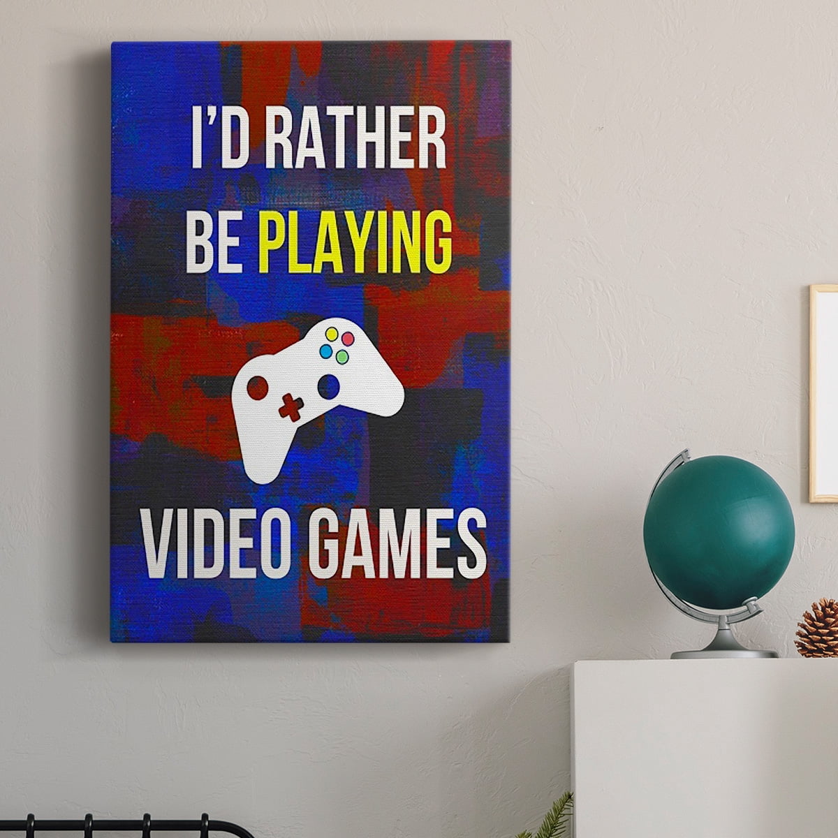 Gamer at Play III Premium Gallery Wrapped Canvas - Ready to Hang