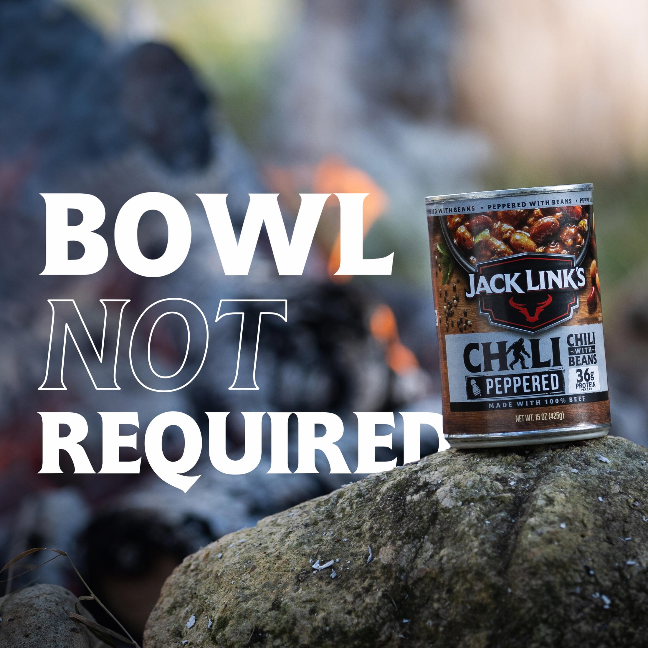 (3 pack) Jack Link's Peppered Chili with Beans, 15 ounce, 36 grams of Protein