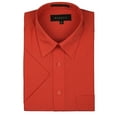 thumbnail image 2 of Marquis Men's Regular Fit Short Sleeve Solid Dress Shirt - All Sizes - Colors, 2 of 13