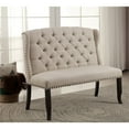 thumbnail image 2 of Bowery Hill Fabric Settee in Beige, 2 of 3