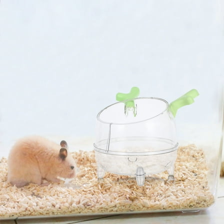 WEAVILUX Light Green Hamster Sand Bath 1Set