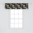 thumbnail image 2 of Ambesonne Vintage Window Valance, Spring Branches Motif Print, 54" X 12", Charcoal Grey and Green, 2 of 3