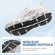 thumbnail image 4 of Zapatillas Slip-On para Mujer ALLSWIFIT para Correr Antideslizantes Blancas, 4 of 9