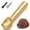 Gold, variant on 7 inch Ice Cream Scoop - One-Piece Nonstick Aluminum Ice Cream Scooper - Professional Metal Ice Cream Spoon - Durable, Easy to Use & Clean - Lightweight Cookie Spoon - Scoop Ice Cream (Sliver)