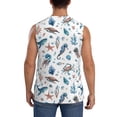 thumbnail image 4 of Fuzoiu Undersea Animals Print Men's Sleeveless T-shirt,Sleeveless Tee Shirts,Quick-Dry Athletic Tank Top for Gym, Running, Sports & Outdoor Activities-XX-Large, 4 of 7