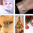 thumbnail image 3 of Campanas de colores mixtos para decoración de Navidad, colgantes para mascotas, manualidades DIY, campanas de árbol de Navidad, accesorios hechos a mano LDY010, 3 of 4