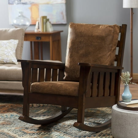 - Belham Living Remington Mission Rocker - Walnut