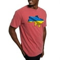 thumbnail image 4 of CafePress - Ukraine Pride Love Ukrainian Flag T Shirt - Mens Comfort Colors Shirt, 4 of 5