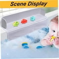 thumbnail image 4 of Limpiador de inodoro Poaug Venta final Protector de bañera 21.1X5.9X3.9 '' Silicona suave y almacenamiento de juguetes de baño Protector antideslizante para bañera Niños pequeños Bebés Cubierta de, 4 of 5