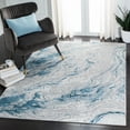 thumbnail image 2 of SAFAVIEH Meadow Giovanni Abstract Area Rug, Grey/Blue, 4' x 6', 2 of 7