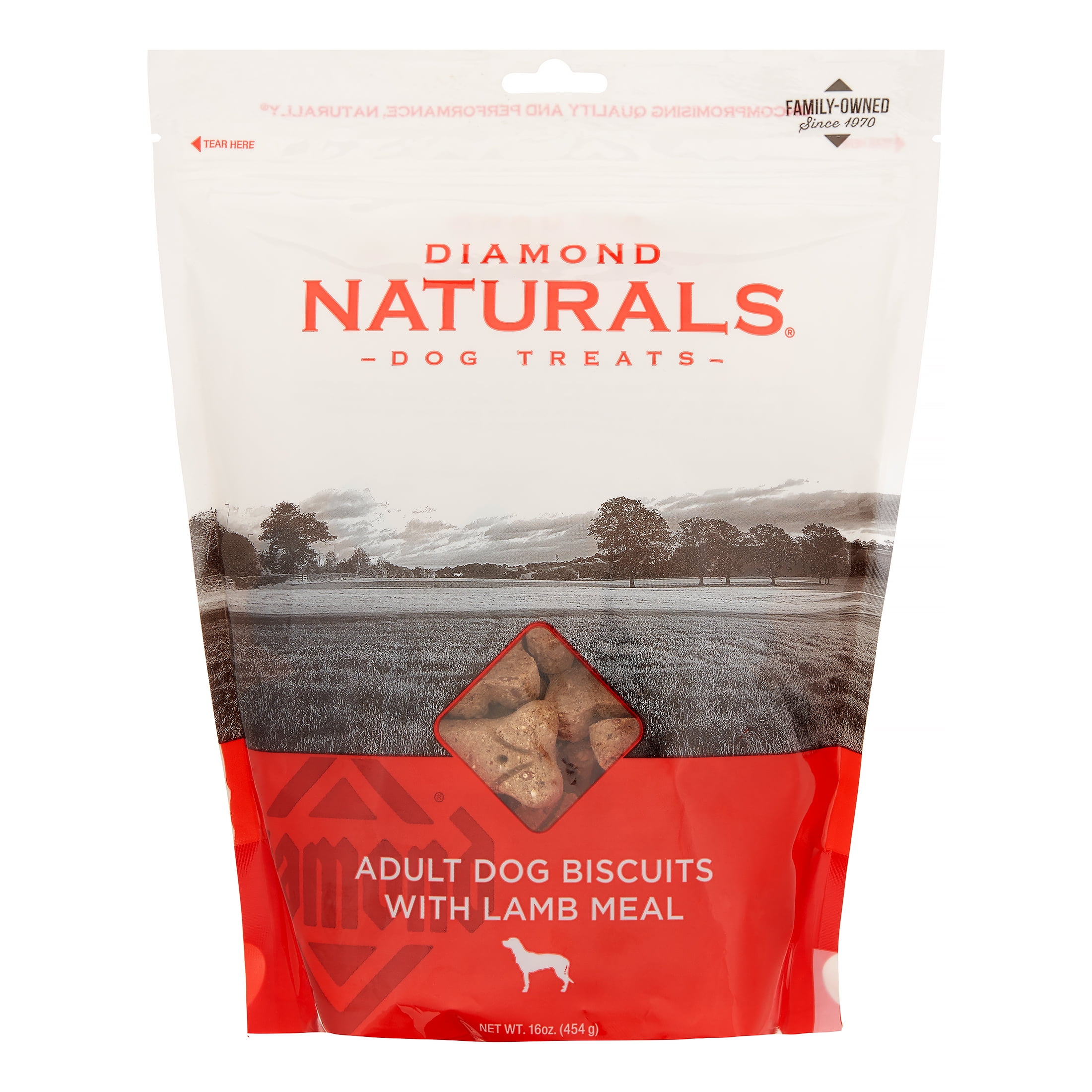 Diamond Naturals Lamb Meal Biscuits Dog Treats, 16 Oz - Walmart.com