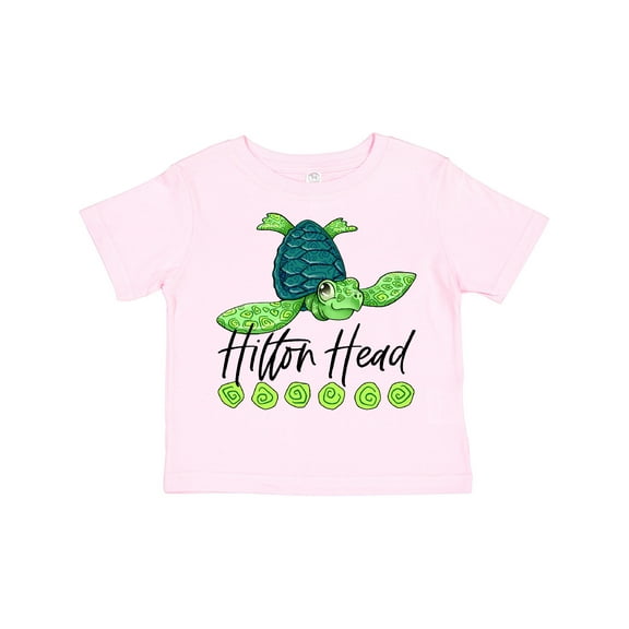 Inktastic Hilton Head Cute Smiling Sea Turtle Boys or Girls Toddler T-Shirt