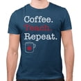 thumbnail image 2 of Coffee Teach Repeat Shirt Unisex 3X-Large Indigo Blue, 2 of 5