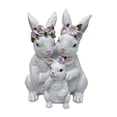 thumbnail image 1 of Figura de conejo de Pascua, estatua de conejo, hermosa pieza coleccionable para centro de mesa de Pascua Familia, 1 of 9