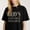 Black-1, variant on Marble styled Text Graphic for Adults Funny Slogan Casual Tee print T Shirt