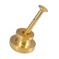 thumbnail image 4 of 2 Pcs Guitar Strap Button Locks Secure Screw Bass Ukulele Belt Buckle Buttons Golden, 4 of 9