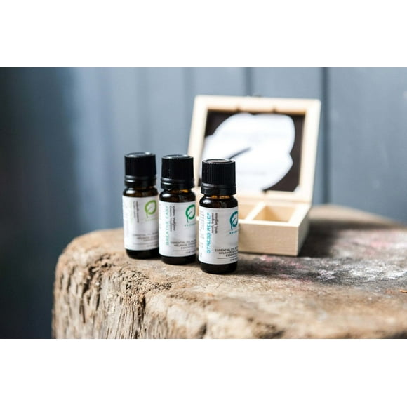 Escents Wellness Oil Blend Trio - Head Aid 15ml, Breathe Easy 15ml & Stress Relief 15ml