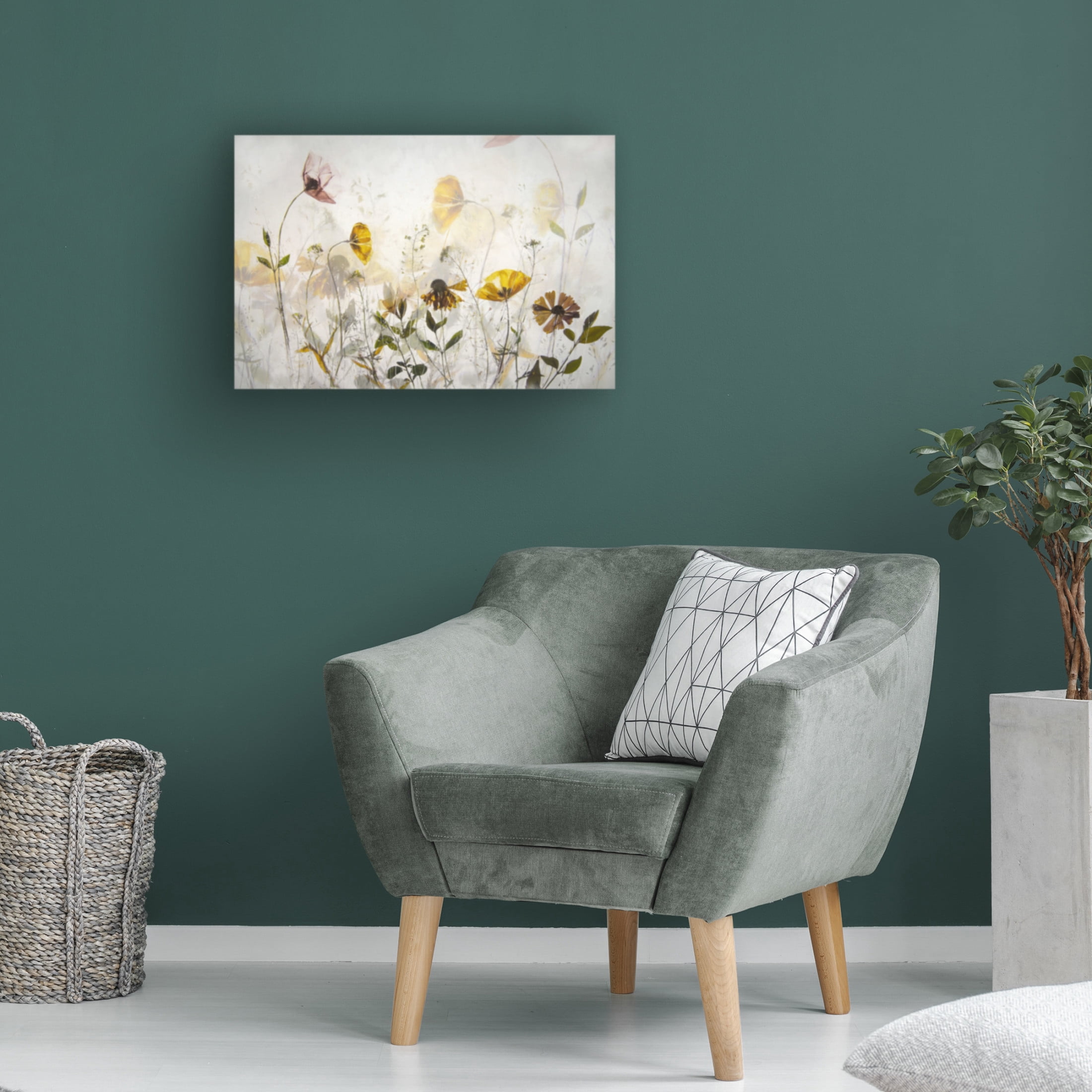 Canvas Wall Art - Nel Talen 'Flower Party' Wall Art for Living Room, Bedroom, or Office Décor by Trademark Fine Art - 47 x 30 Inches