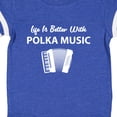 thumbnail image 4 of Inktastic Life's Better Polka Music Boys or Girls Baby Bodysuit, 4 of 5