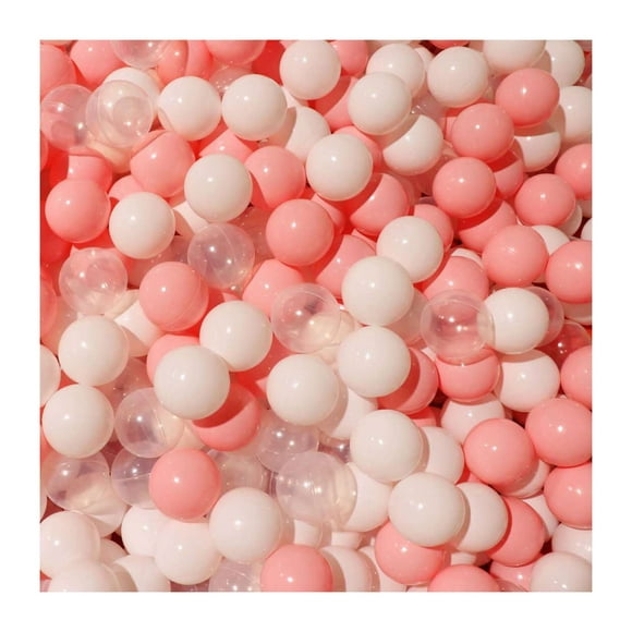 100Pcs Ball Pit Balls Thickened Eco-friendly Smooth Reusable Bite-resistant Hand-on Ability PE Material Macaron Color Pit Balls Kindergarten Toy