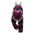 thumbnail image 4 of Odeerbi 5-14 Years Teen Girls Summer Jumpsuit Tie-Dye Camisole Romper Casual Overalls Bib Overall Pantss with Pockets, 4 of 6
