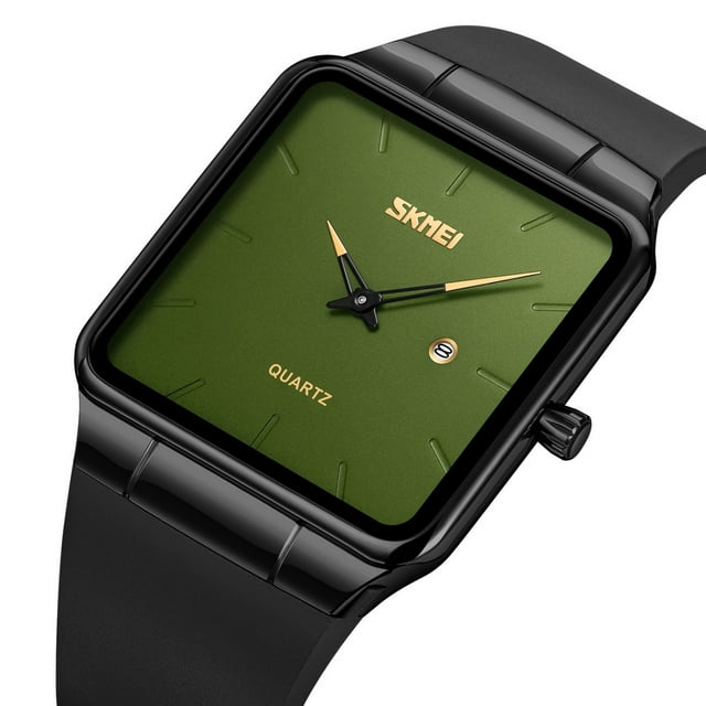 Chanana Men’s Quartz Easy Read Watch Waterproof with Date Function Watch for Men Square Minimalist Business Sport Wristwatch