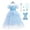 dress+Accessories, variant on Little Girls Elsa Costume Dress Halloween Queen Outfit Christmas Birthday Dress