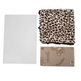 thumbnail image 1 of Túnel nido para mascotas de franela para leopardo, escondite para animales pequeños, tubo de juego con cortina con flecos para hámster, cobaya, marrón, 1 of 14