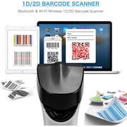 Netum DS2800 Wi-Fi 2D Wireless Barcode Scanner with Charging Cradle, New