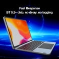 thumbnail image 3 of TFixol Magnetic Bluetooth Keyboard with Touchpad & Display for iPad Pro 12.9, Dark Gray Aluminum Alloy, BT5.2, Type-C, 800mAh Battery, 3 of 6