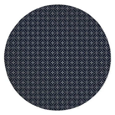 Seig Navy Office Mat by Kavka Designs