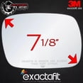 thumbnail image 7 of exactafit 8103R Passenger Side Mirror Glass Replacement fits 1997-2001 Jeep Cherokee Right Hand 3m Adhesives, 7 of 7