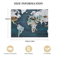 thumbnail image 2 of MLJA Teal Decor World Map Canvas Wall Art Pictures for Living Room Wall Decoration Blue Wall Decor Office World Map Wall Art Map of the world Picture Framed Artwork Decor for Home Decoration, 2 of 5