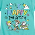thumbnail image 3 of Disney - Be Happy Every Day - Toddler & Youth Girls Short Sleeve Graphic T-Shirt, 3 of 5
