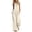 *Beige, variant on VBVC Women's 2 Piece Cotton-Linen Outfit Set,Ruffle Hem Tank Top and Wide Leg Pants For Women,Ladies Sleeveless Loungewear with Pockets,Beige,S-2XL