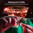 thumbnail image 5 of chalian 20 Pack LED Fairy Lights Battery Operated,3 Features Blinking Slowly Blinking & just on 7FT 20 LED Waterproof Mini Twinkle String Lights for Wedding Party Christmas Decorations,red, 5 of 14