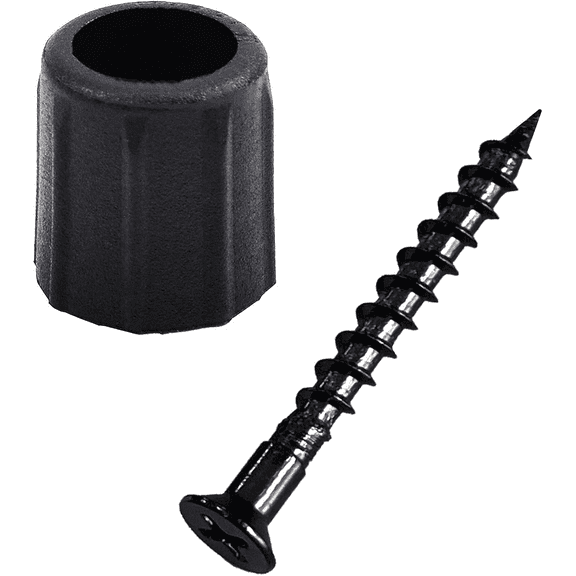 Myard Baluster Connectors with Screws for Deck Handrail Railing Fencing (Qty 100 for 50 Balusters, round Line Connectors)
