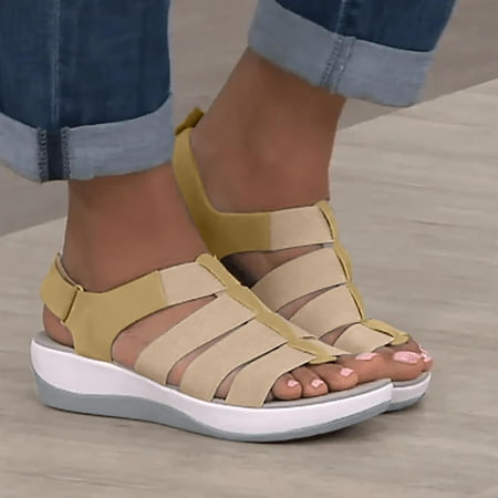 

Egmy Women Sandals Summer Ladies Slippers Casual Women S Shoes Lightweight Platform Wedges Sandals